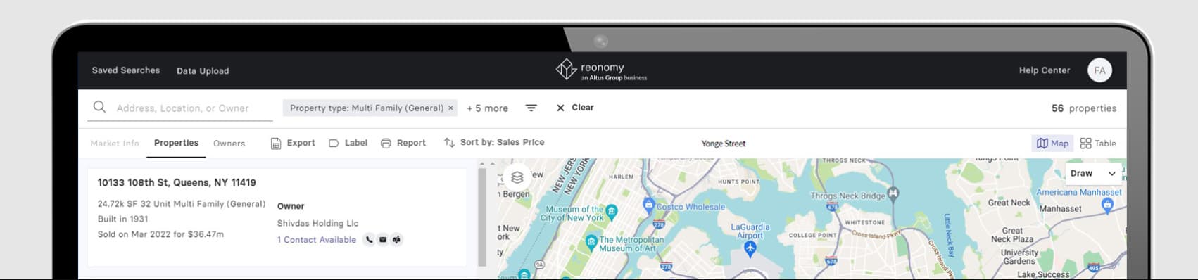 Reonomy screen